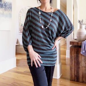 French Connection Stripe Blouse - Small